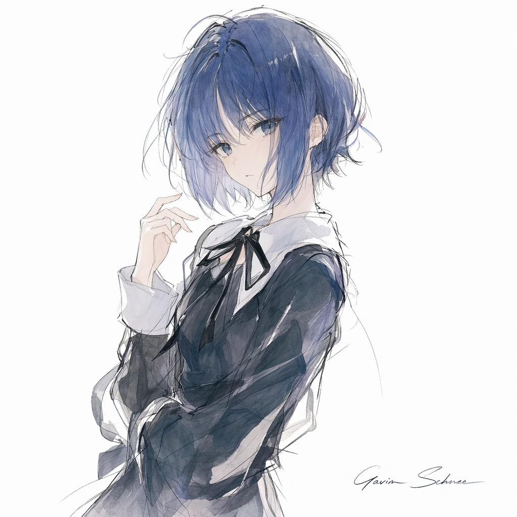 Linear Character Illustration